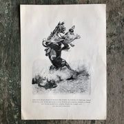 Print from “Smoky: The Cow Horse” written and illustrated by Will James